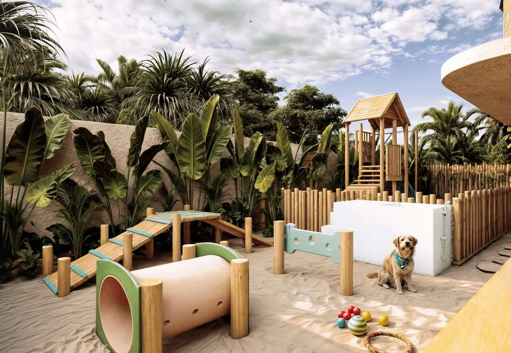 Perspectiva ilustrativa do pet place